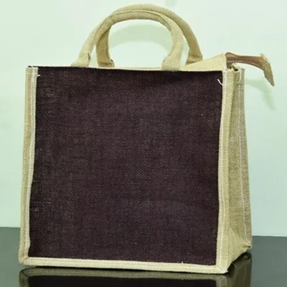 Black Jute Handbag - Footwear, Bags & Leather Goods by Vashista Jute Exports