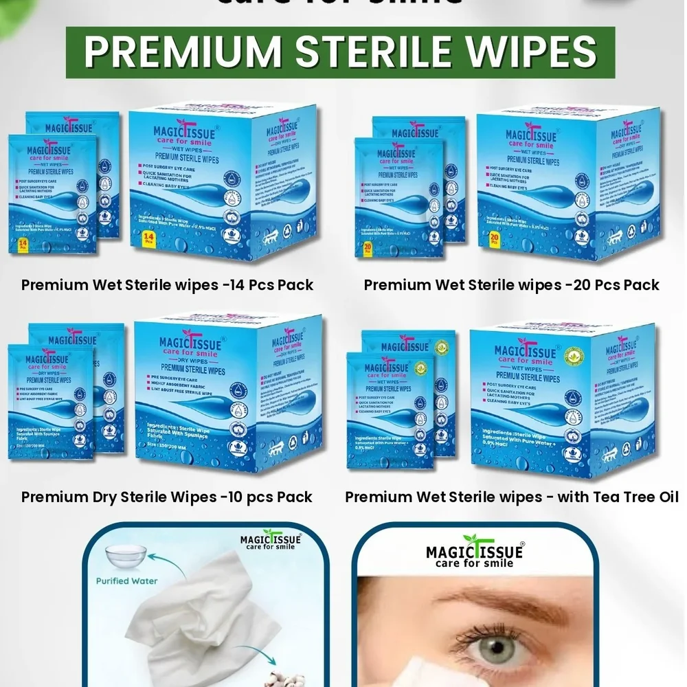Oculeaf Eyelid Sterile Wipes - Paper & Stationery by Wecare