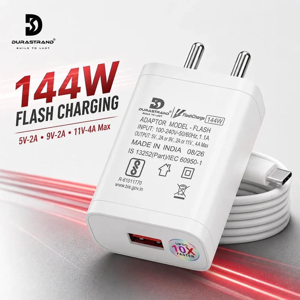 Durastrand DS-WC-144F 144W Mobile Charger with Data Cable - Electronics & Electrical by Syncore Technologies