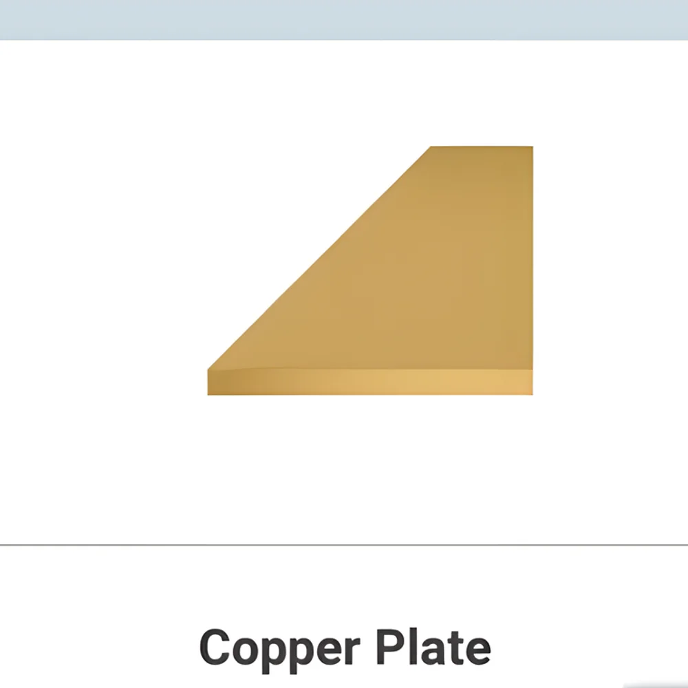 Rectangular Copper Plates - Metals & Alloys by Hind Corp.