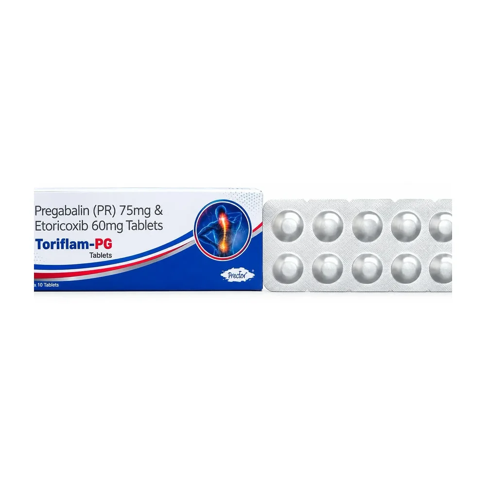 Toriflam-PG Pregabalin Etoricoxib Tablets - Healthcare & Medical by Prector Lifesciences