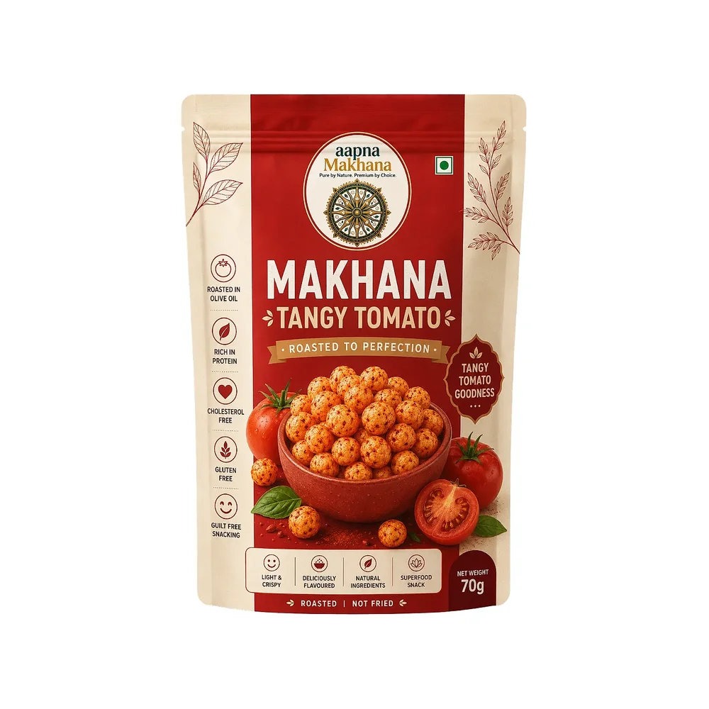 Roasted Makhana Tangy Tomato Flavor - Food & Agriculture by Salutary Food and Beverages India Pvt. Ltd.