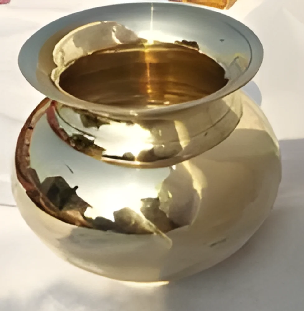 0.5 Litre Brass Lota Pot - Handicrafts & Gifts by Shree Ram Handicrafts