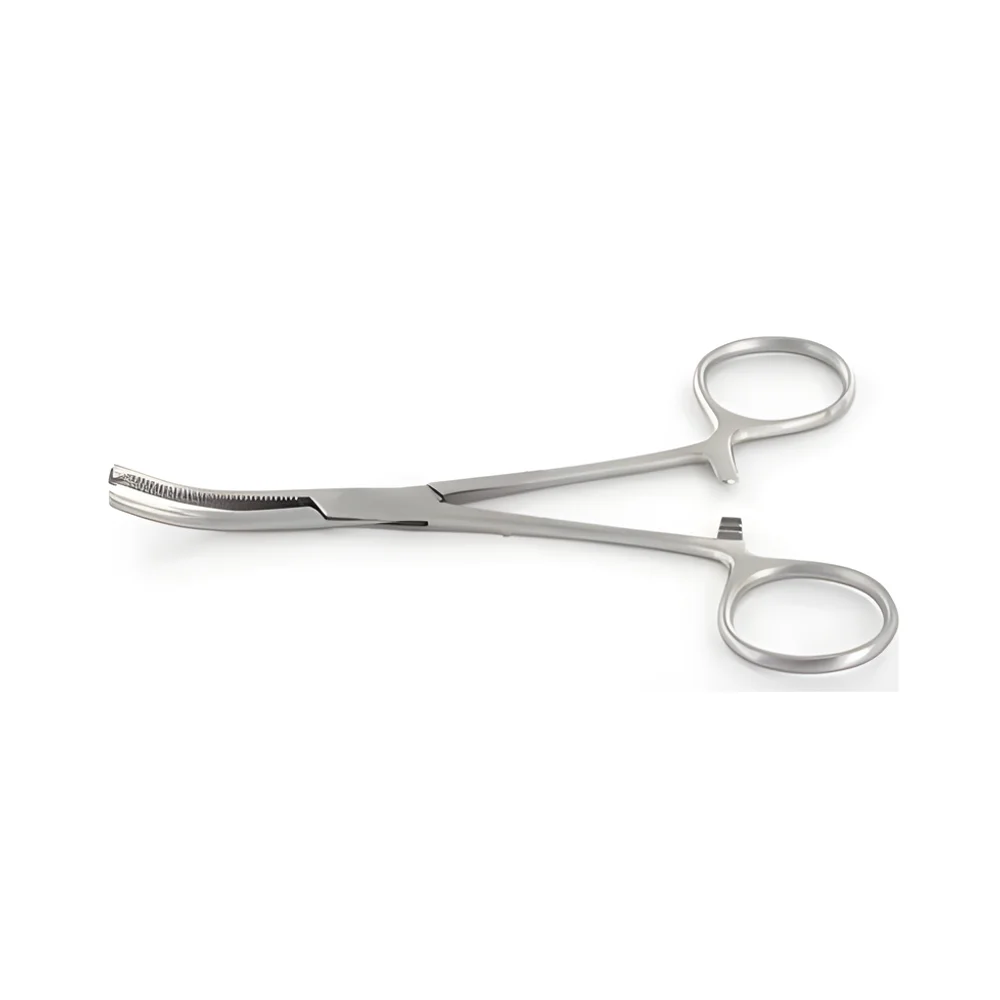 8 Inch Curved Hemostatic Stainless Steel Forceps - Healthcare & Medical by Accurate Surgicals