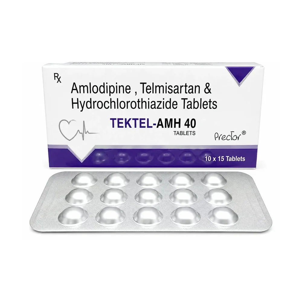 Telmisartan 40Mg Amlodipine 5Mg Hydrochlorothiazide 12.5Mg Tablets - Healthcare & Medical by Prector Lifesciences