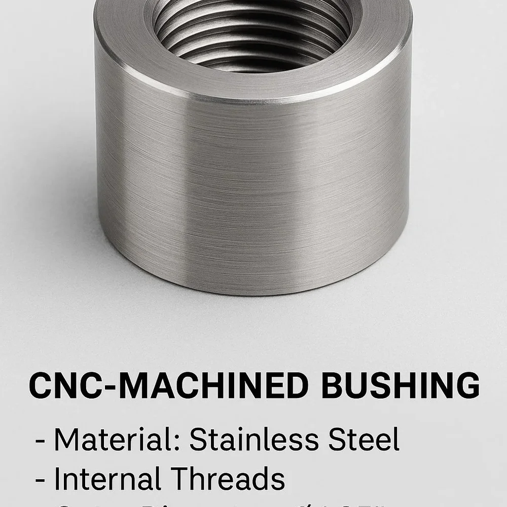 Mild Steel CNC Turned Bushings (50-80mm Dia, 25-50mm Length) - Metals & Alloys by VP Engineering