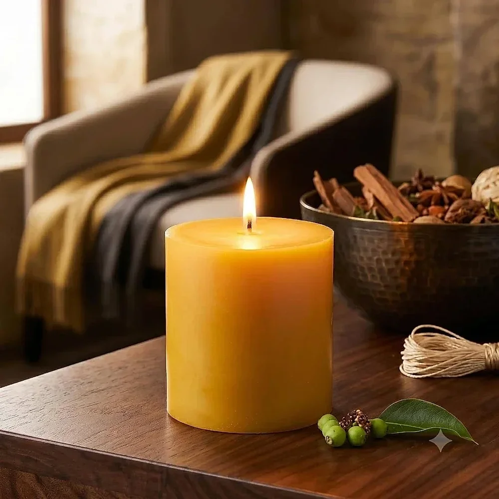 Cylindrical Scented Pillar Candle - Home & Kitchen by Ad Enterprises
