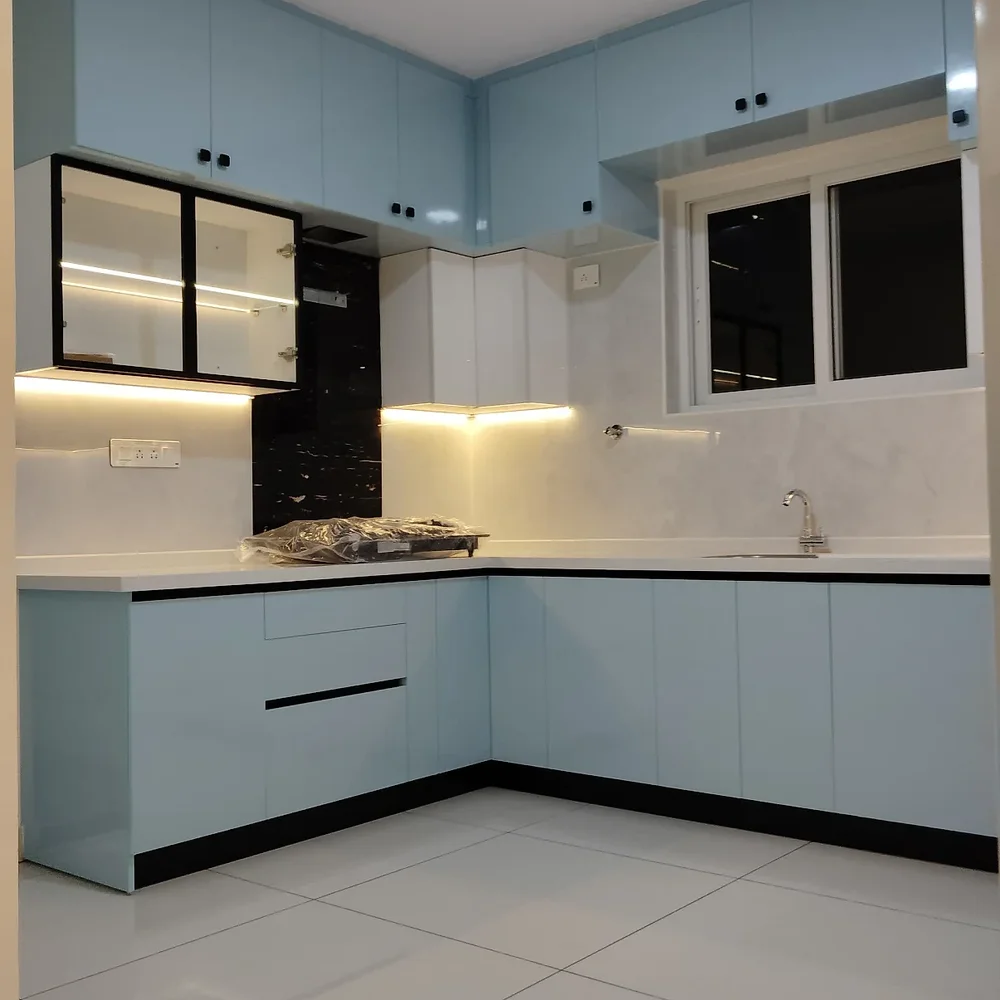 Modern Acrylic Finish Modular Kitchen - Furniture & Interiors by Creative Kitchen Concepts