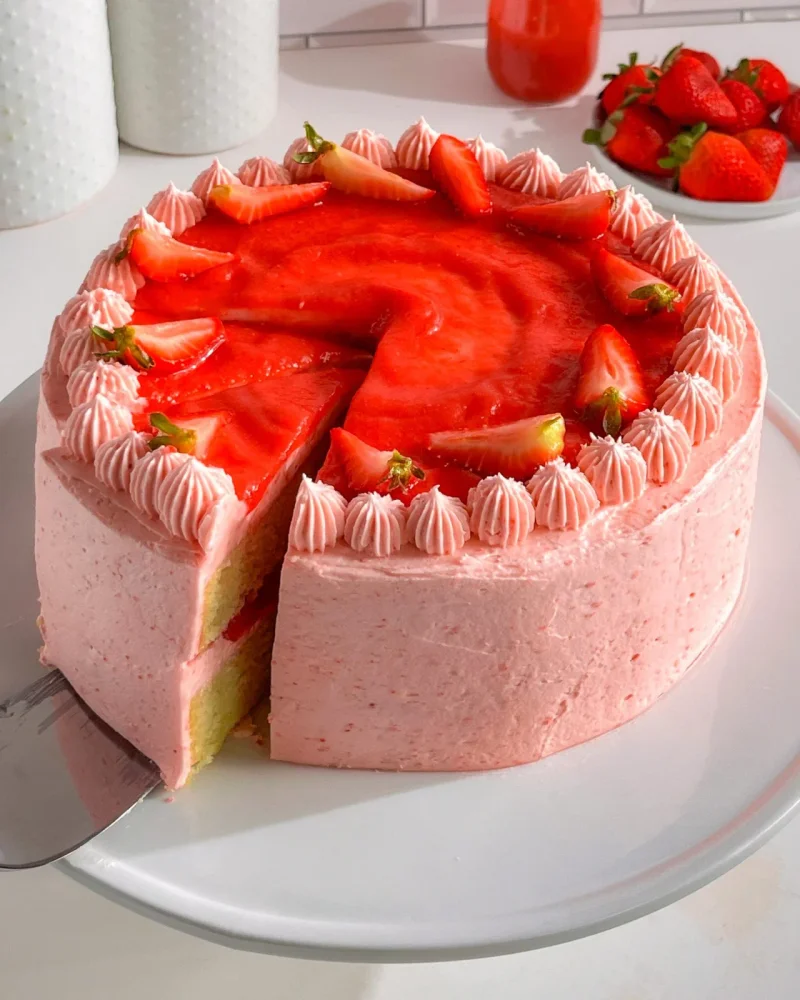 Strawberry Flavored Custom Cake - Food & Agriculture by Shubhs Fusion