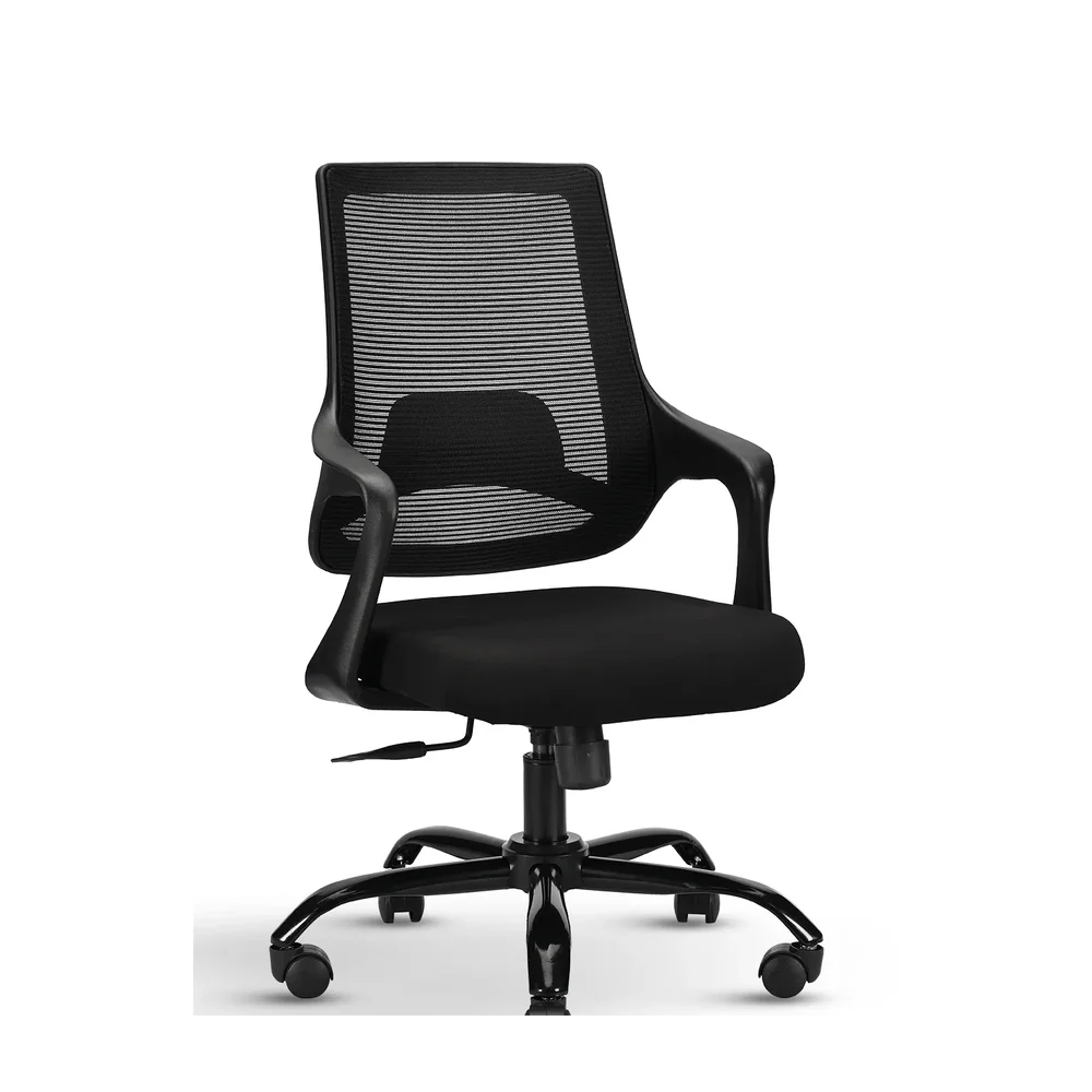 Black Mesh Mid Back Ergonomic Office Chair - Furniture & Interiors by IAFA Furniture Pvt. Ltd.