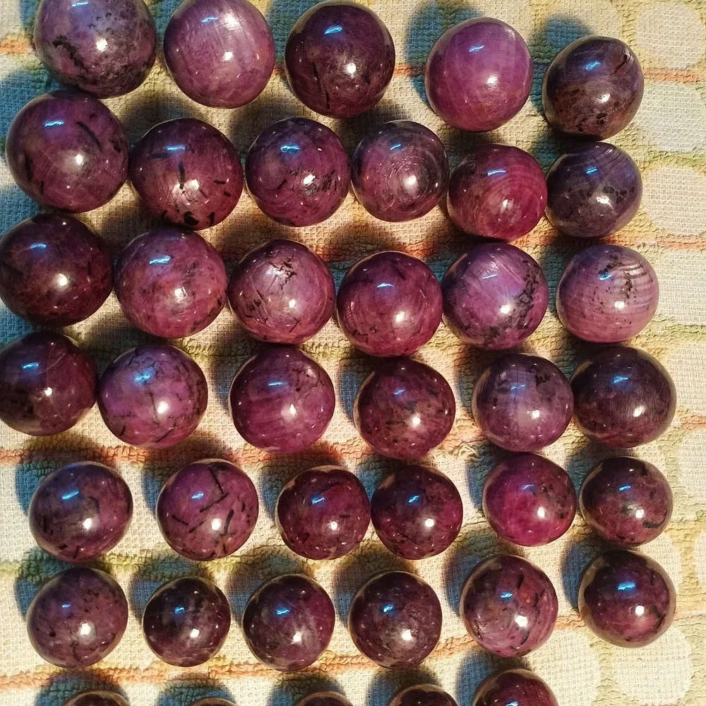 Indian Ruby Spheres - Gems & Jewelry by Zairish Global