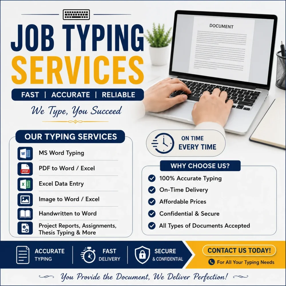 Multilingual Typing Services (English, Telugu) - Business & Professional Services by K V Tirupathi Stores