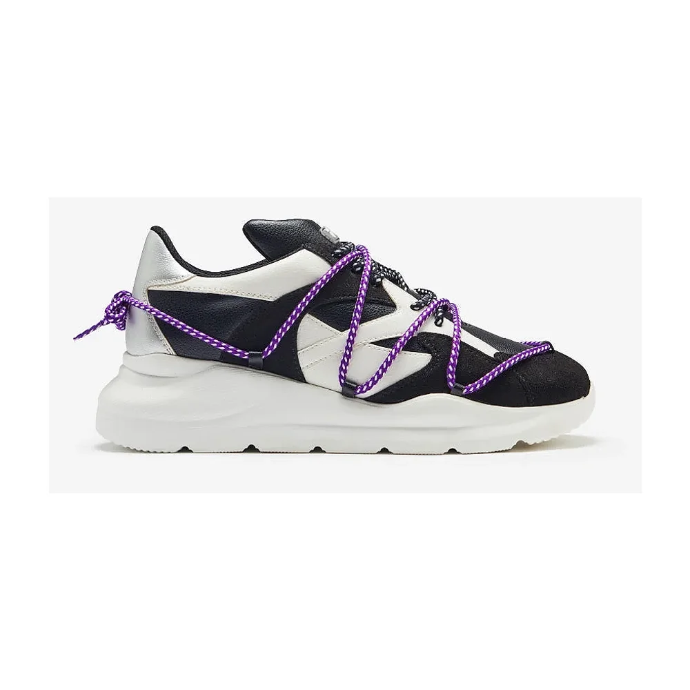 Black White Color Block Chunky Sneaker - Footwear, Bags & Leather Goods by Disruptive Fashion Pvt. Ltd.