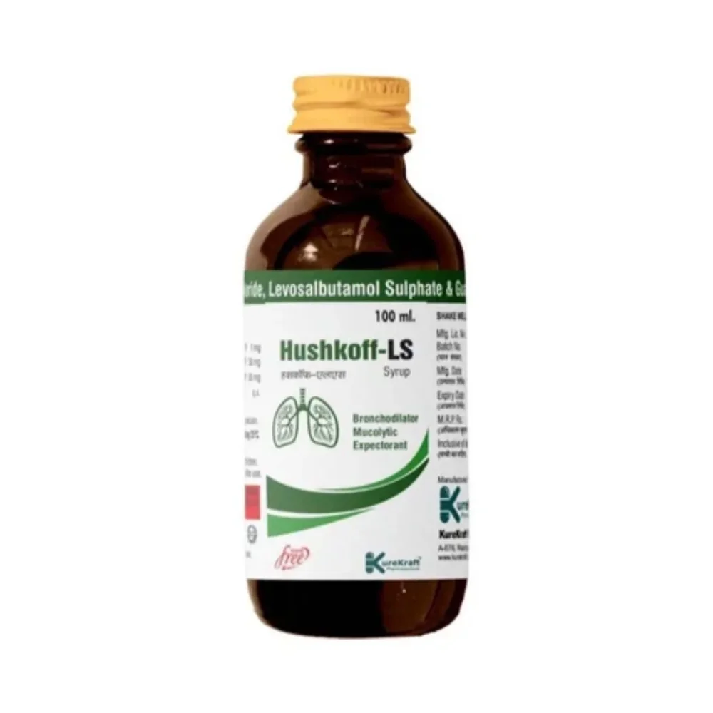 Hushkoff-LS Sugar Free Cough Syrup for Wet Cough - Healthcare & Medical by Kurekraft Pharmaceuticals