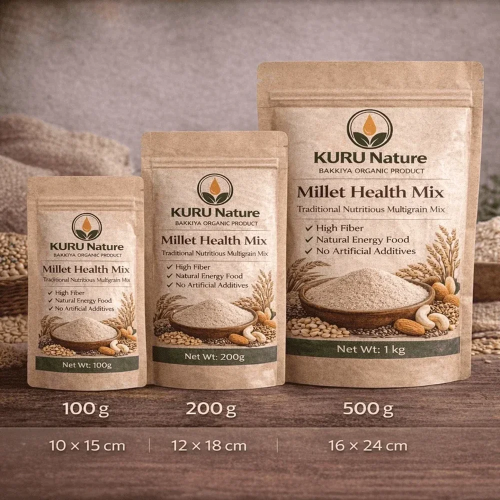Millet Health Mix Powder - Food & Agriculture by Bakkiya Organic Product