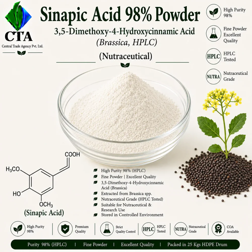 Sinapic Acid 98% Powder - Chemicals & Raw Materials by Central Trade Agency Pvt. Ltd.
