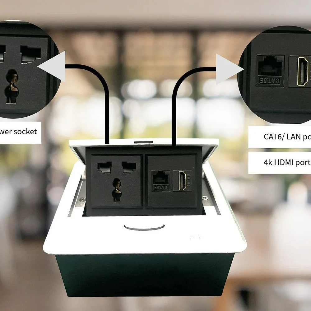 AUDIOVAN Hydraulic 4 Module Cable Cubby Popup Box - Electronics & Electrical by Audiovan Tech Mumbai