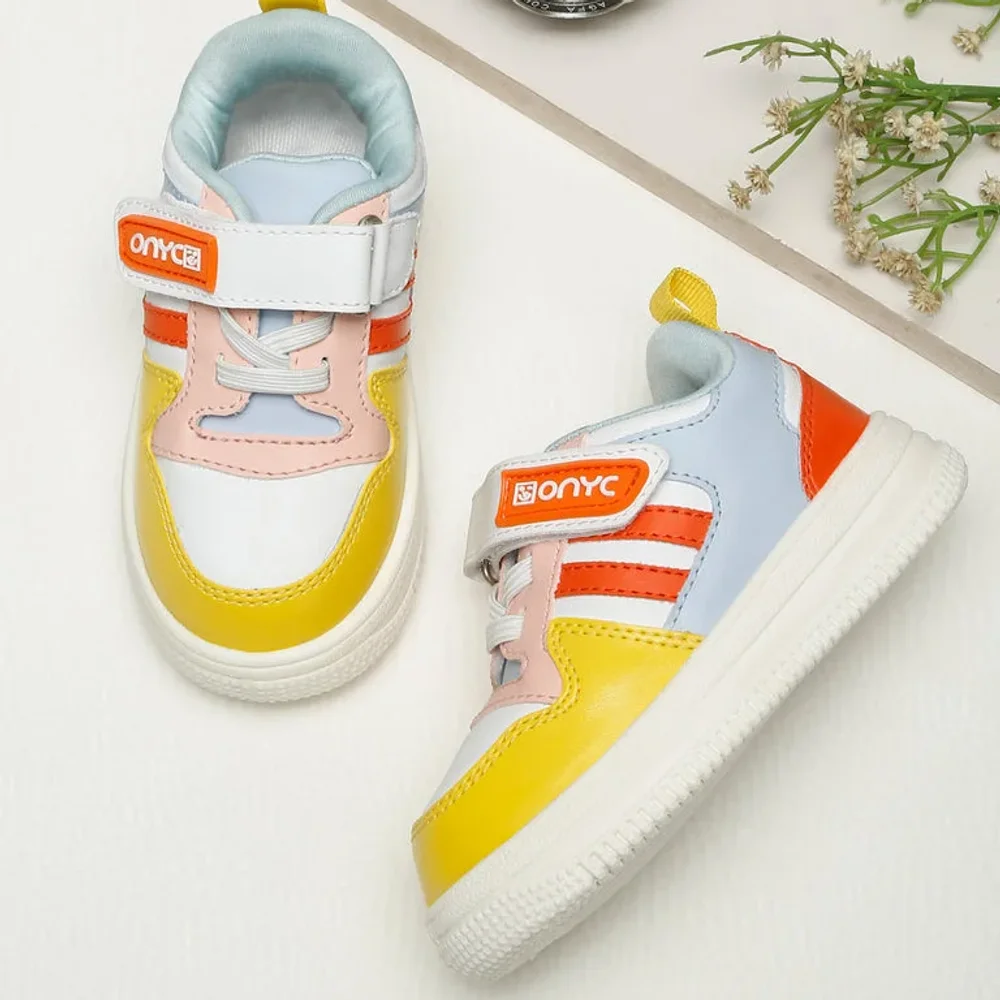 Donut Comfortable & Lightweight Sneakers With Elastic Laces - White (Unisex) - Footwear, Bags & Leather Goods by Parmar Brothers