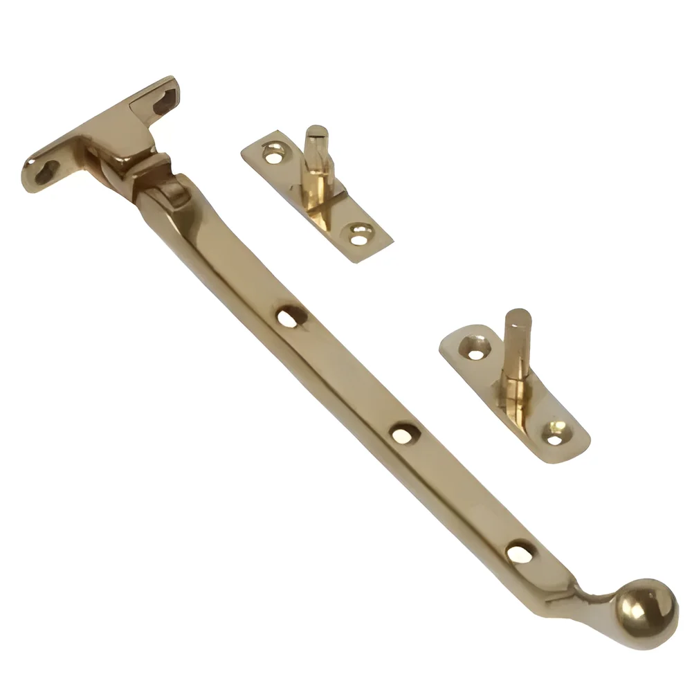 Brass Casement Window Stay - Construction & Building Materials by The Hardware Hut