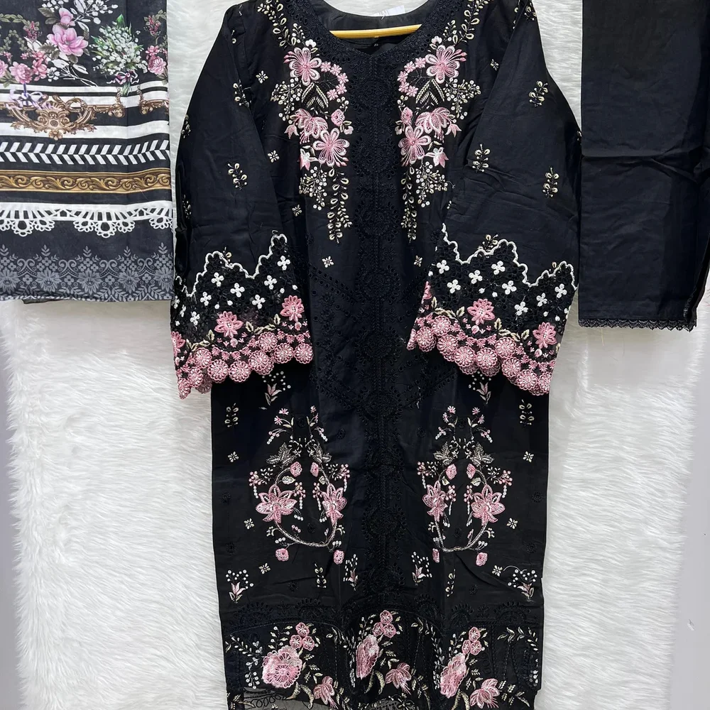 Embroidered Digital Print Lawn Kurta Set - Textiles & Apparel by Ayzel Pvt. Ltd.
