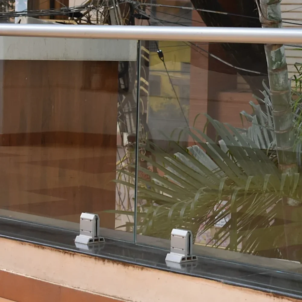 Aluminium 6063 Grade Glass Railing Bracket - Construction & Building Materials by Godwin Enterprises