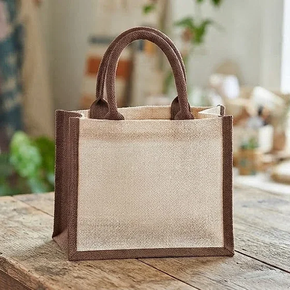Custom Logo Non-Woven Jute Tote Bag - Footwear, Bags & Leather Goods by Jute Bags Manufacturing