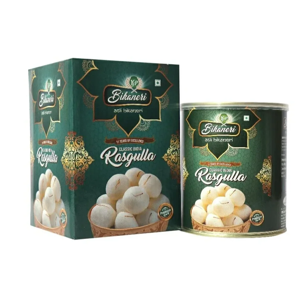 Premium Quality Bikaneri Rasgulla 1 Kg Tin - Food & Agriculture by Yogya Food Products