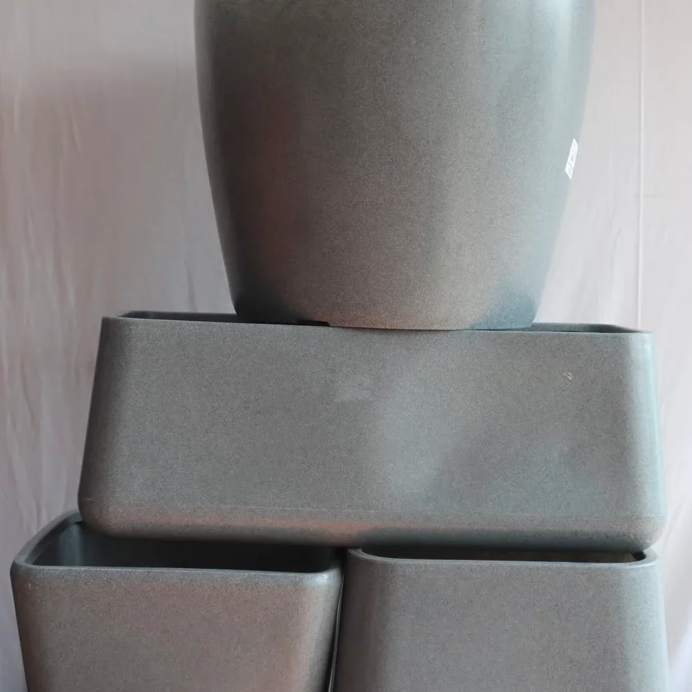 Grey Modern Decorative Planter - Home & Kitchen by Anand Garden Nursery