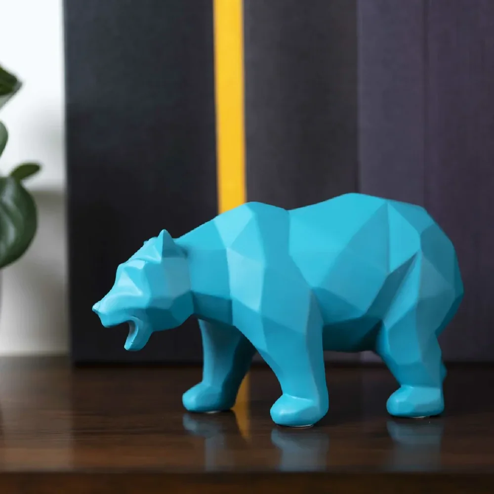 Blue Animal Theme Curio - Home & Kitchen by Wooden Owl Design Pvt. Ltd.