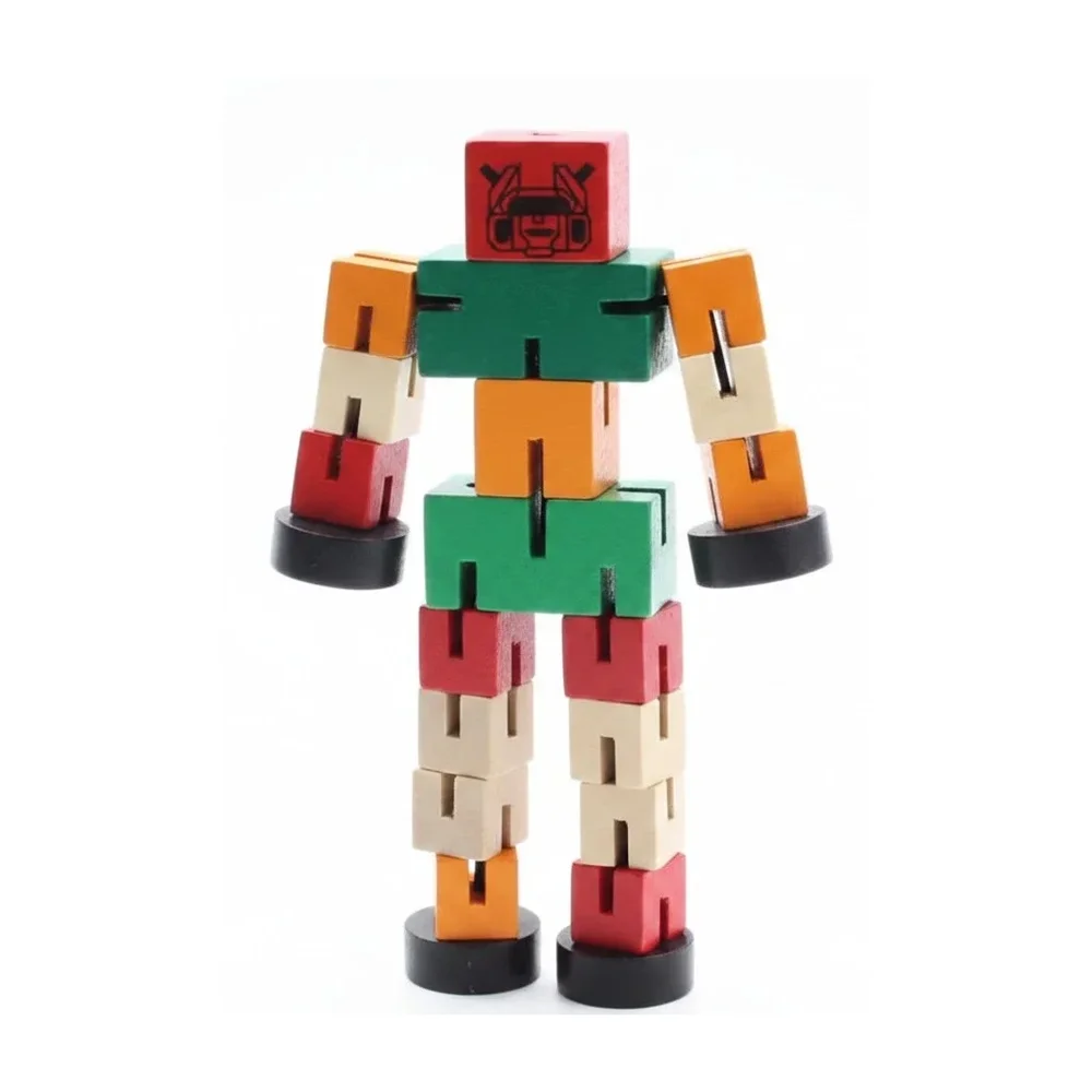 Wooden Transforming Robot Toy - Sports, Toys & Games by Vishva Guru Traders