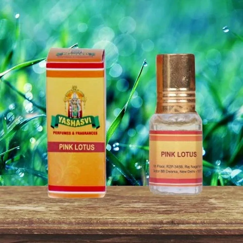 Yashasvi's Pink Lotus Natural Handmade Fragrance Oil 3 ML - Chemicals & Raw Materials by Yashasvi Perfumes and Fragrances