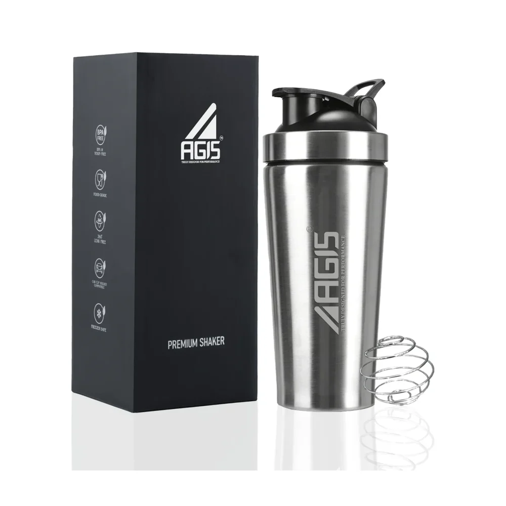 AGIS Stainless Steel Shaker Bottle - Home & Kitchen by Agis Global Lifestyle Pvt. Ltd.