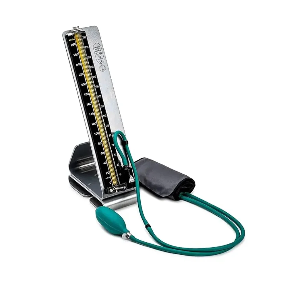 Life-Line Manual Mercury Blood Pressure Monitor Desk Model Inclined - Healthcare & Medical by Accurate Surgicals