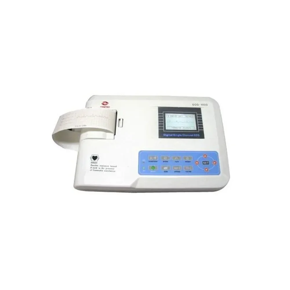 Contec Single Channel Thermal Array ECG Machine - Healthcare & Medical by Accurate Surgicals