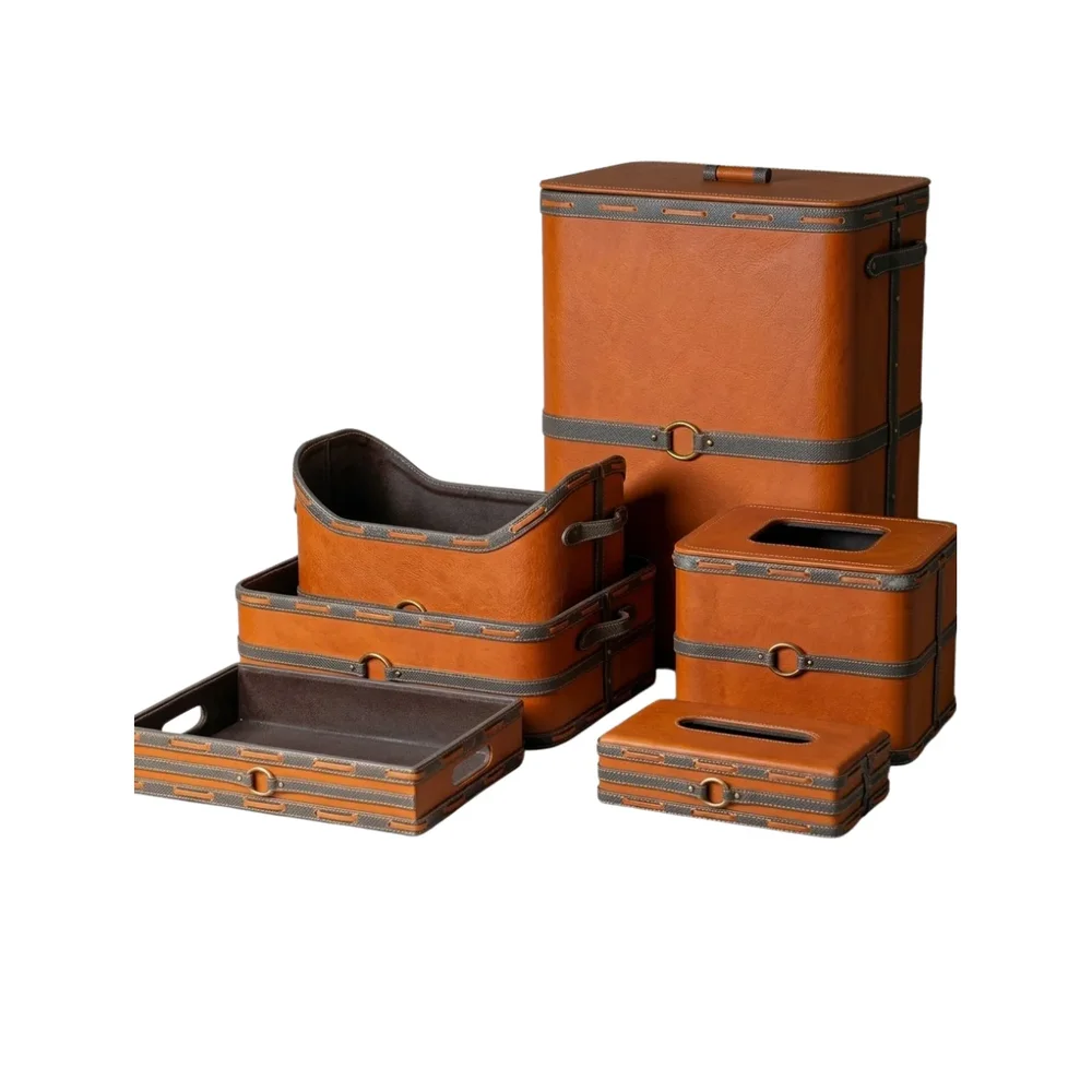 Ring Design Laundry Basket Storage Set - Home & Kitchen by SB Leather & Home Furnishing LLP
