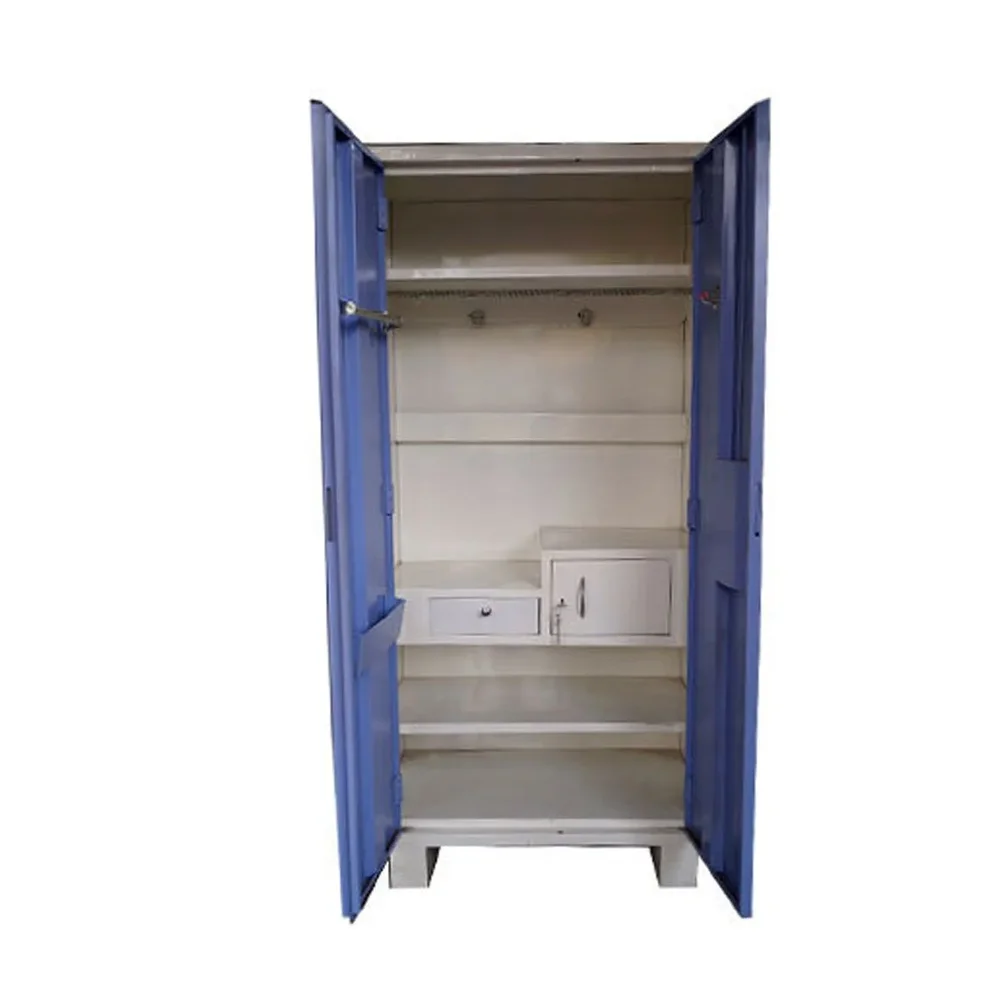 Blue Iron Hinged Almirah - Furniture & Interiors by M/S. Atika Safe
