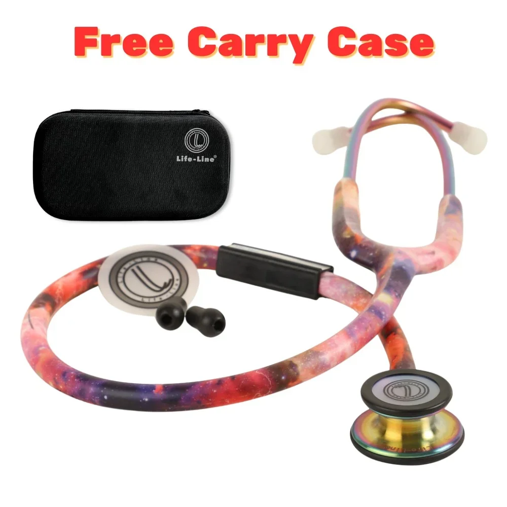 LIFE LINE GALAXY PRO II Stethoscope with Dual Side Diaphragm for Adult and Pediatric Use - Healthcare & Medical by Accurate Surgicals