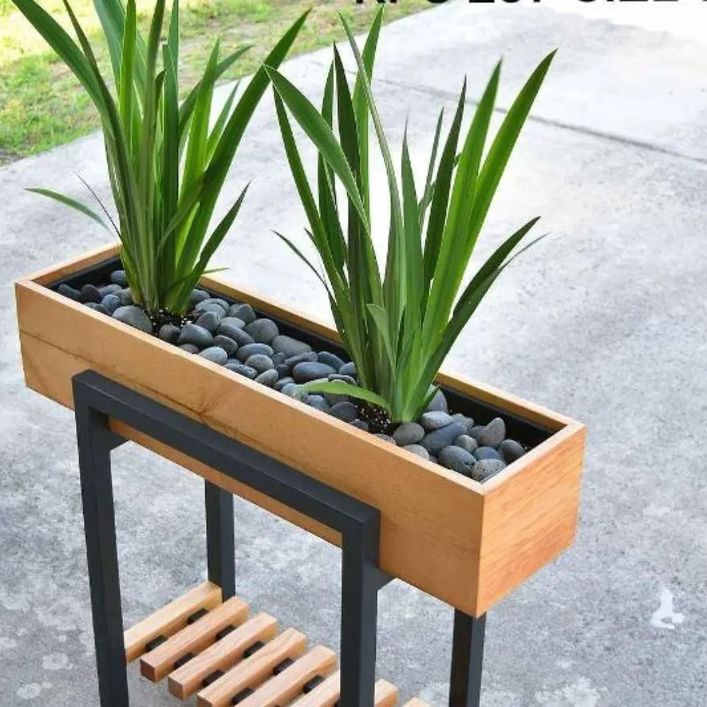 Wood Pallet Outdoor Planter Stand - Home & Kitchen by Upcycle Furnishing India