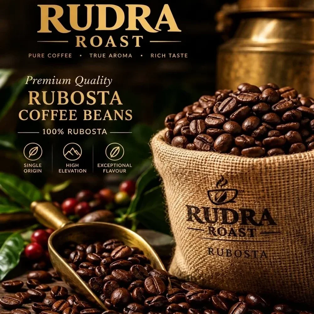 50% Arabica 50% Robusta Coffee Beans - Food & Agriculture by Rudra Roast Coffee