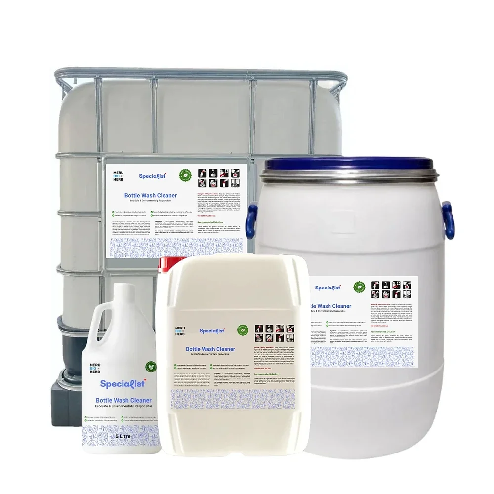 Biodegradable Bottle Wash Cleaner - Chemicals & Raw Materials by Meru Bio Herb