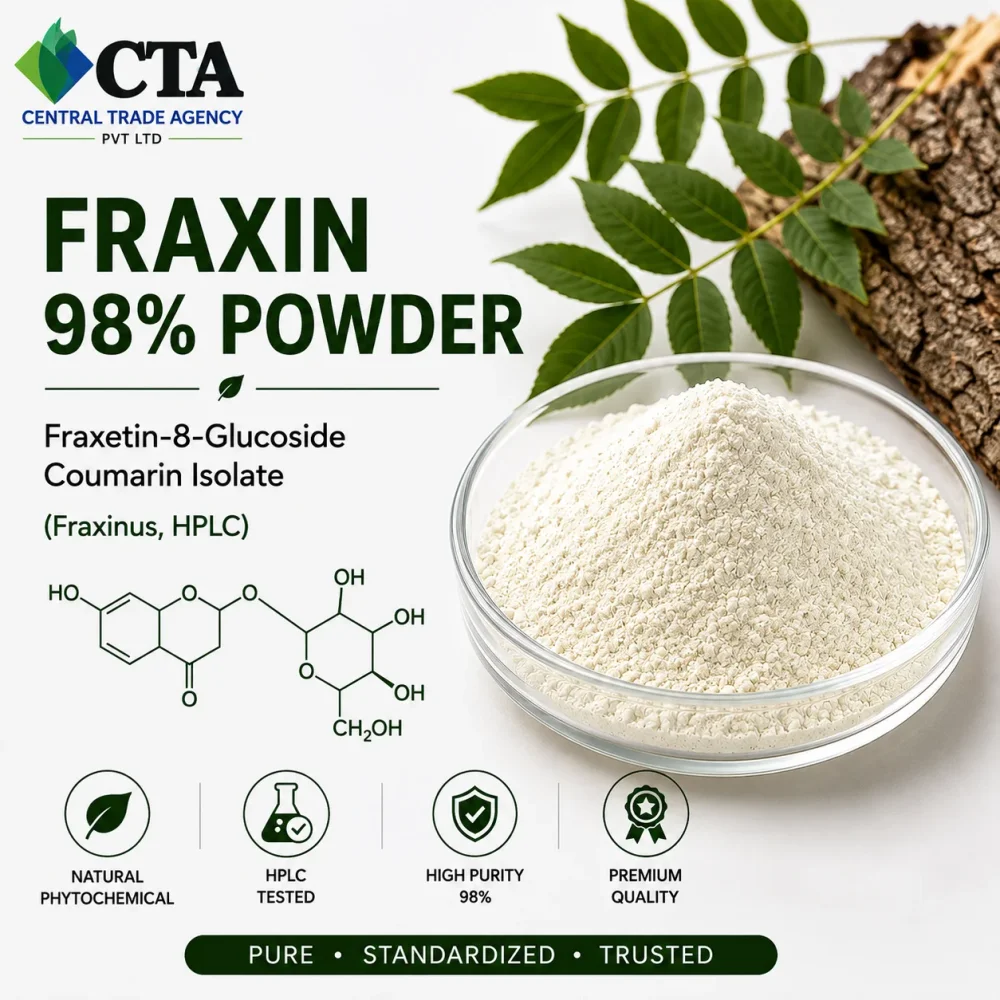 Fraxin 98% Powder - Fraxetin-8-glucoside Coumarin Isolate - Chemicals & Raw Materials by Central Trade Agency Pvt. Ltd.