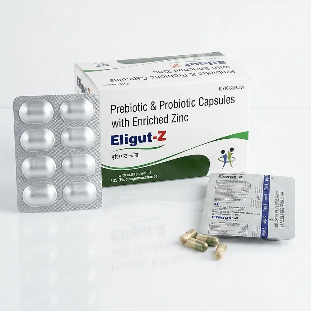 Prebiotic Probiotic Zinc FOS Capsules - Healthcare & Medical by Healthserch Pharma LLP