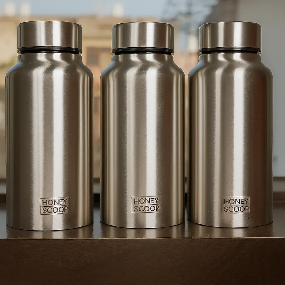 500 mL SS 304 Single Wall Sports Bottle - Home & Kitchen by Shree Anant International