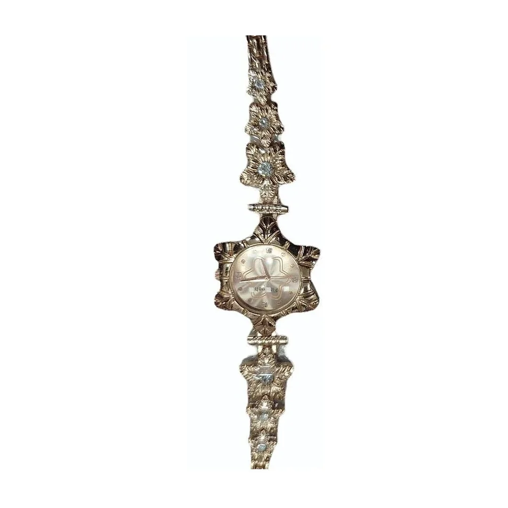 Women Flower Charm Bracelet Watch - Gems & Jewelry by C.luniaandsons