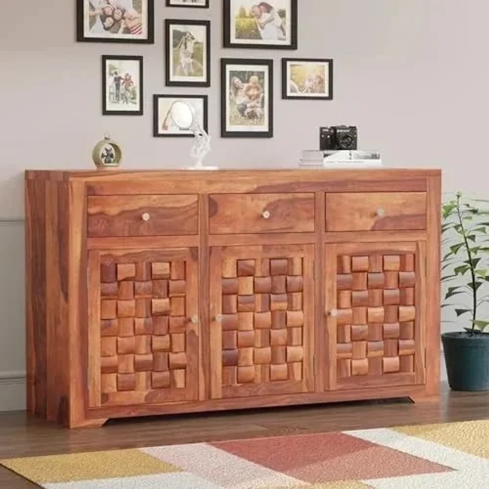 Teak Wood Free Standing Storage Cabinet - Furniture & Interiors by Shri Hari Holding