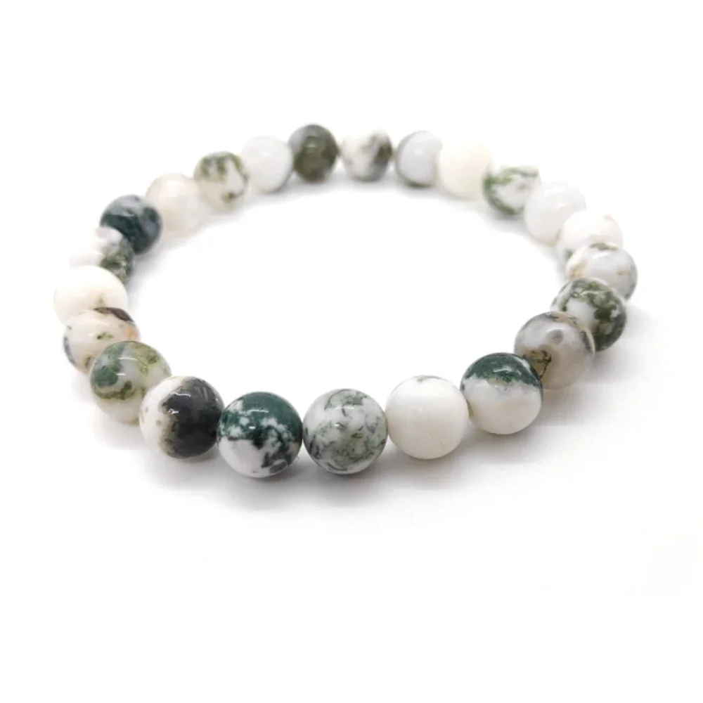 Moss Agate Bracelet - Gems & Jewelry by Zairish Global