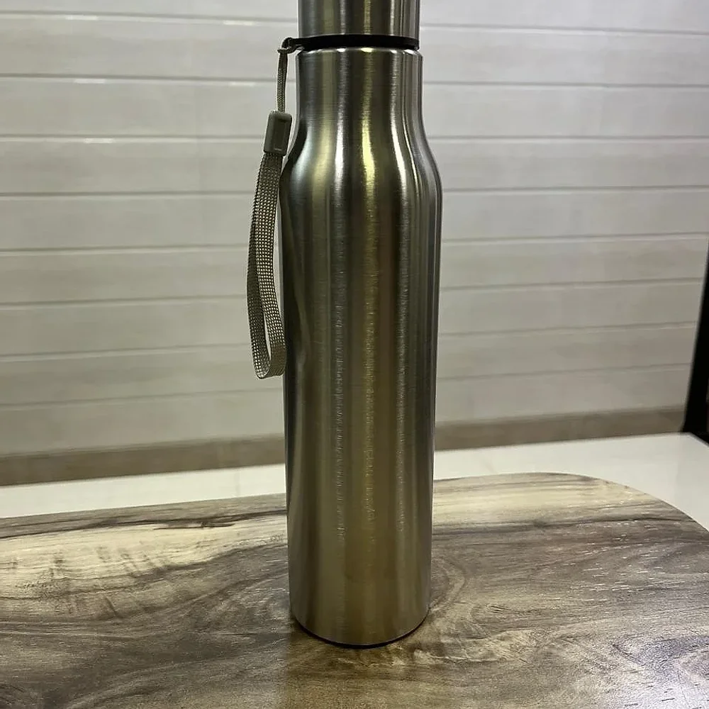 SS 304 Single Wall Sports Water Bottle, 1 Litre - Home & Kitchen by Shree Anant International