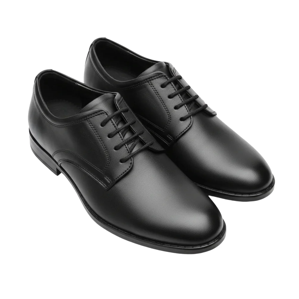 ORPERS Black Plain-Toe Genuine Leather Oxford Shoes - Footwear, Bags & Leather Goods by Axus Align