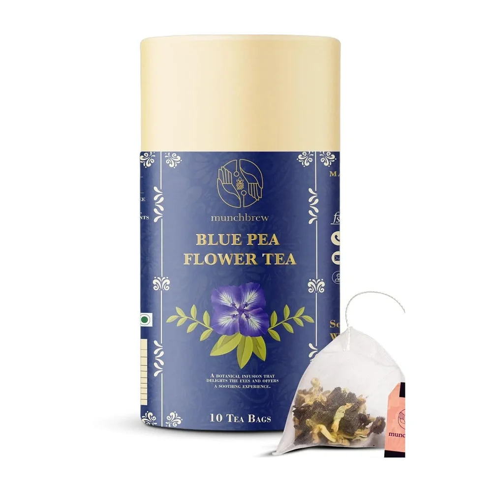 MunchBrew Blue Pea Flower Tea Bags - Food & Agriculture by Innoskape India Pvt. Ltd.