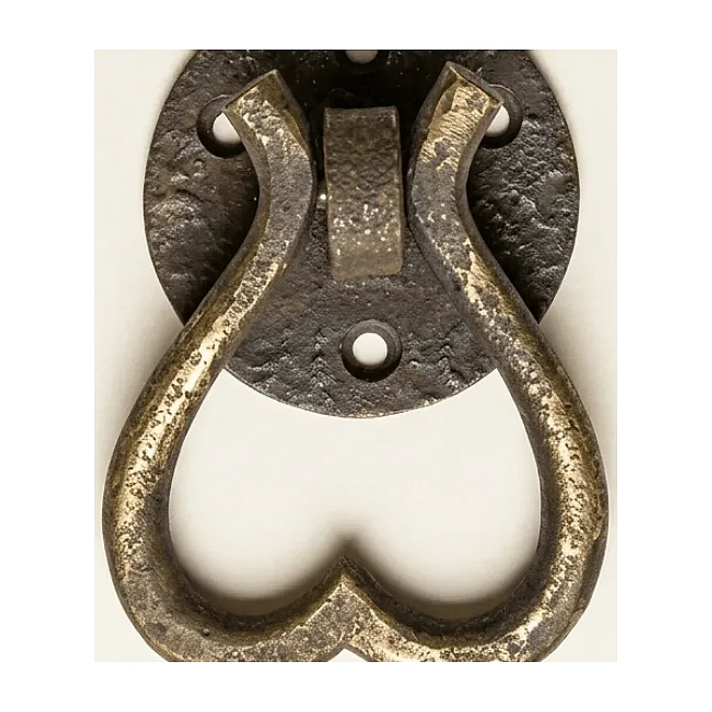 Antique Brass Heart Drop Pull Handle - Metals & Alloys by The Hardware Hut